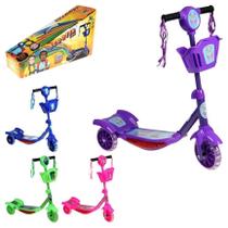 Patinete 3 Rodas Infantil Scooter Com Luz e Som Patinete 3 Rodas Infantil Scooter Com Luz e Som