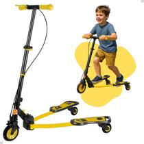 Patinete 3 Rodas Infantil Ski Trinete Frog Amarelo 60kg Patinete 3 Rodas Infantil Ski Trinete Frog Amarelo 60kg