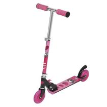 Patinete Ajustável 2 Rodas Rosa Capacidade 50kg - Mor