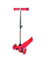 Patinete Ajustável Radical 3 Roda Luz Vermelha Led Até 60 Kg Dobrável
