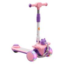 Patinete Aviãozinho Feliz Rosa com Luz e Som Dobrável DM Toys Patinete Aviãozinho Feliz Rosa com Luz e Som Dobrável DM Toys