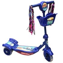 Patinete Azul Infantil Com Guidão Ajustável