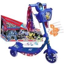 Patinete Azul Infantil O Presente Ideal Para Crianças Patinete Azul Infantil O Presente Ideal Para Crianças