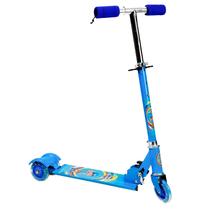 Patinete Azul Unitoys Masculino Infantil Dobrável Com Altura Ajustável Até 30 Kg