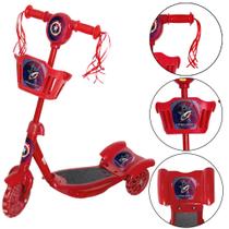 Patinete Capitão América 3 Rodas Luz Led Infantil Regulavel Patinete Capitão América 3 Rodas Luz Led Infantil Regulavel