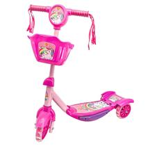 Patinete Cestinha Unicórnio Led Musical Ajustável Radical Patinete Cestinha Unicórnio Led Musical Ajustável Radical
