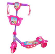 Patinete com Cesta Sonho de Princesa - Dm Toys - Patinete com Cesta Sonho de Princesa - Dm Toys -