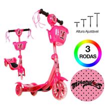 Patinete de Menina Barbie 3 Rodas Brinquedo Criança Com Led Patinete de Menina Barbie 3 Rodas Brinquedo Criança Com Led