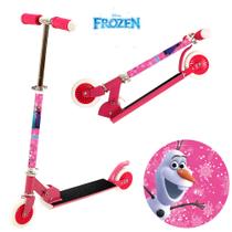 Patinete de Metal Frozen Infantil para Meninas Rosa 2 Rodas - BBR Toys
