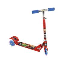 Patinete Dobrável Avengers Infantil 3 Rodas C/Led Até 60Kg