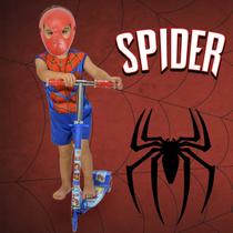 Patinete Dobrável Patrulha Justiça Mais Fantasia Spider Man - DM Toys