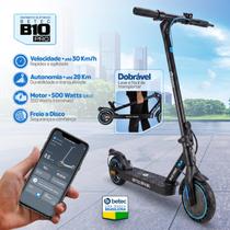 Patinete Elétrico Betec B10 PRO Velocidade até 30 Km/h 500W 10.4Ah App Garantia