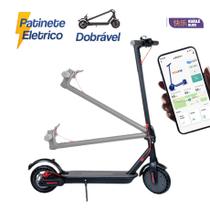Patinete Elétrico Dobrável com Bluetooth Rodas 8.5 Polegadas Autonomia Estendida Bateria Recarregável Suporta até 120kg Portátil