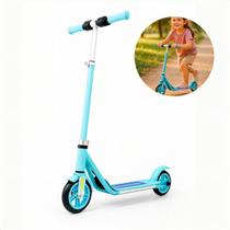 Patinete Elétrico Infantil Com Bateria Recarregável Velocidade Até 15km h Motor 130w Rodas De Borracha E Leds Laterais Seguro Divertido E Resistente