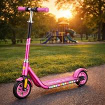 Patinete Elétrico Infantil Scooter Criança Luz Som Acelerador Bateria Recarregável Diversão Segurança Estável Controle Fácil