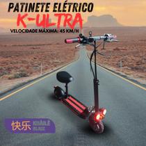 Patinete Elétrico K-Ultra 45km/h com Banco 800W Alta Velocidade Dobrável Prático