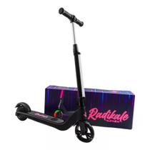 Patinete Elétrico Laser Rosa com acelerador e LED com Luzes Uni Toys