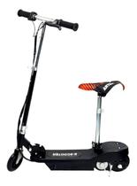 Patinete Elétrico Preto - Assento - 15 km/h - Bateria - 70kg