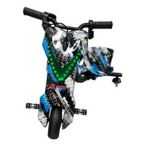 Patinete Elétrico Triciclo Infantil Drift 150w Cor Azul Luz de Led Patinete Elétrico Triciclo Infantil Drift 150w Cor Azul Luz de Led