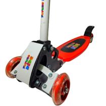 Patinete Feminino Infantil 3 Rodas Dobrável e Com Freio Até 50 KG