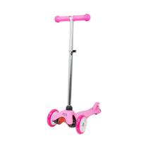 Patinete Feminino Infantil 3 Rodas Urbano Scooter Rosa - Bbr Toys