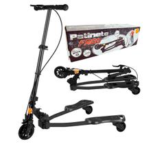 Patinete Frog New Radical Ski Trinete 3 Rodas Infantil Dobrável DM Toys DMR5819 Preto Patinete Frog New Radical Ski Trinete 3 Rodas Infantil Dobrável DM Toys DMR5819 Preto