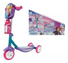 Patinete Frozen C/ Led Som e Acessórios - BBR - Bbr Toys