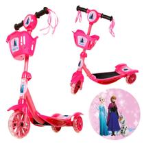 Patinete Frozen Para Crianças Scooter 3 Rodas Brinquedo Patinete Frozen Para Crianças Scooter 3 Rodas Brinquedo