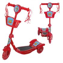 Patinete Infantil 3 Anos Toy Story Vermelho Divertido Cesta