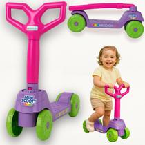 Patinete Infantil 3 Rodas 3 4 5 Anos Mini Scooter Menina ate 30kg Calesita 0917