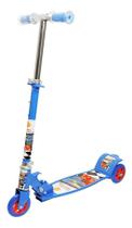 Patinete Infantil 3 Rodas Azul Altura Ajustável Menino Top - DM Toys