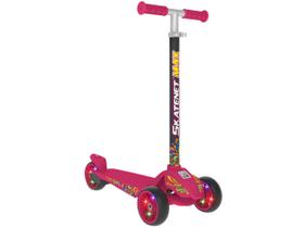 Patinete Infantil 3 Rodas Bandeirante Skatenet Max LED Pink