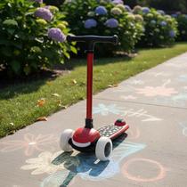 Patinete Infantil 3 Rodas com LED e Bluetooth Musical Ajustável Capacidade até 80kg Seguro Patinete Infantil 3 Rodas com LED e Bluetooth Musical Ajustável Capacidade até 80kg Seguro