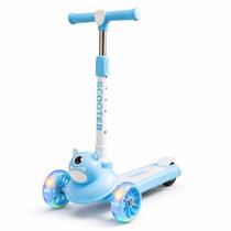 Patinete Infantil 3 Rodas com Luz LED Scooter Seguro para Crianças