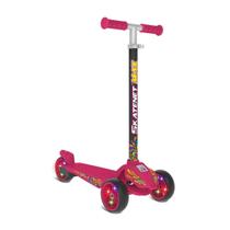 Patinete Infantil 3 Rodas Com Luz Led Skatnet Ajustável Para Crianças Bandeirante