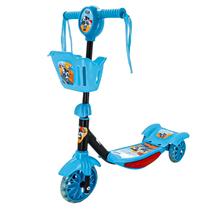 Patinete Infantil 3 Rodas Com Som E Luz Azul Para Crianças - Zippy Toys