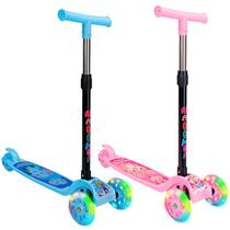 Patinete Infantil 3 Rodas De Led Dobrável Scooter Crianças - Justfun