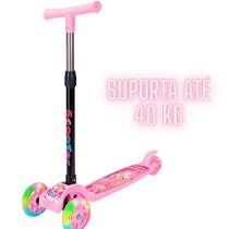 Patinete Infantil 3 Rodas De Led Dobrável Scooter Crianças