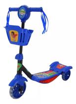 Patinete Infantil 3 Rodas Led Musical Menina Menino