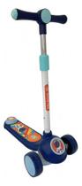 Patinete infantil 3 rodas musical zrade azul brinquedo Patinete infantil 3 rodas musical zrade azul brinquedo