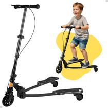 Patinete Infantil 3 Rodas Scooter Ski Frog New Articulado 60kg