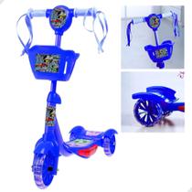 Patinete Infantil Azul Radical Com Luzes E Som 99 Toys