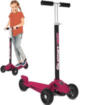 Patinete Infantil Bandeirante Skatenet Max Rosa 120kg 3 rodas