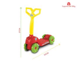 Patinete infantil barato c/ 04-rodas até 30kg mini scooty - calesita