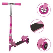 Patinete Infantil Barbie 3 Rodas Feminino Envio Imediato