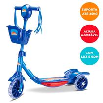 Patinete Infantil Com 3 Rodas Musical Luzes Led Premium - Arcani Toys