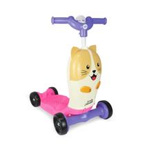 Patinete Infantil Com Banquinho Calesita Scooty Cat