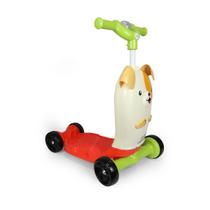 Patinete Infantil Com Banquinho Calesita Scooty Dog