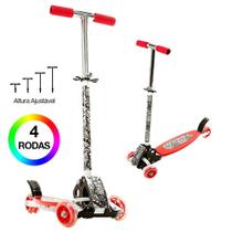 Patinete Infantil De Balanço Com 4 Rodas Vermelho Bbr Toys