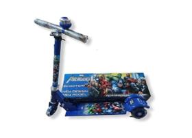 Patinete Infantil De Ferro 3 Rodas Homem Aranha